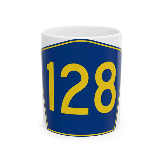 PR secondary 128 (Puerto Rico) (Road Sign) White Coffee Mug 11oz - Go Mug Yourself