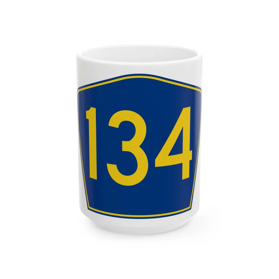 PR secondary 134 (Puerto Rico) (Road Sign) White Coffee Mug 15oz - Go Mug Yourself