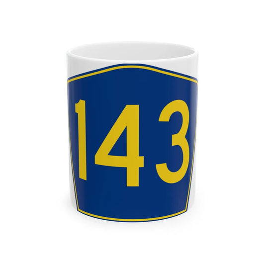 PR secondary 143 (Puerto Rico) (Road Sign) White Coffee Mug 11oz - Go Mug Yourself