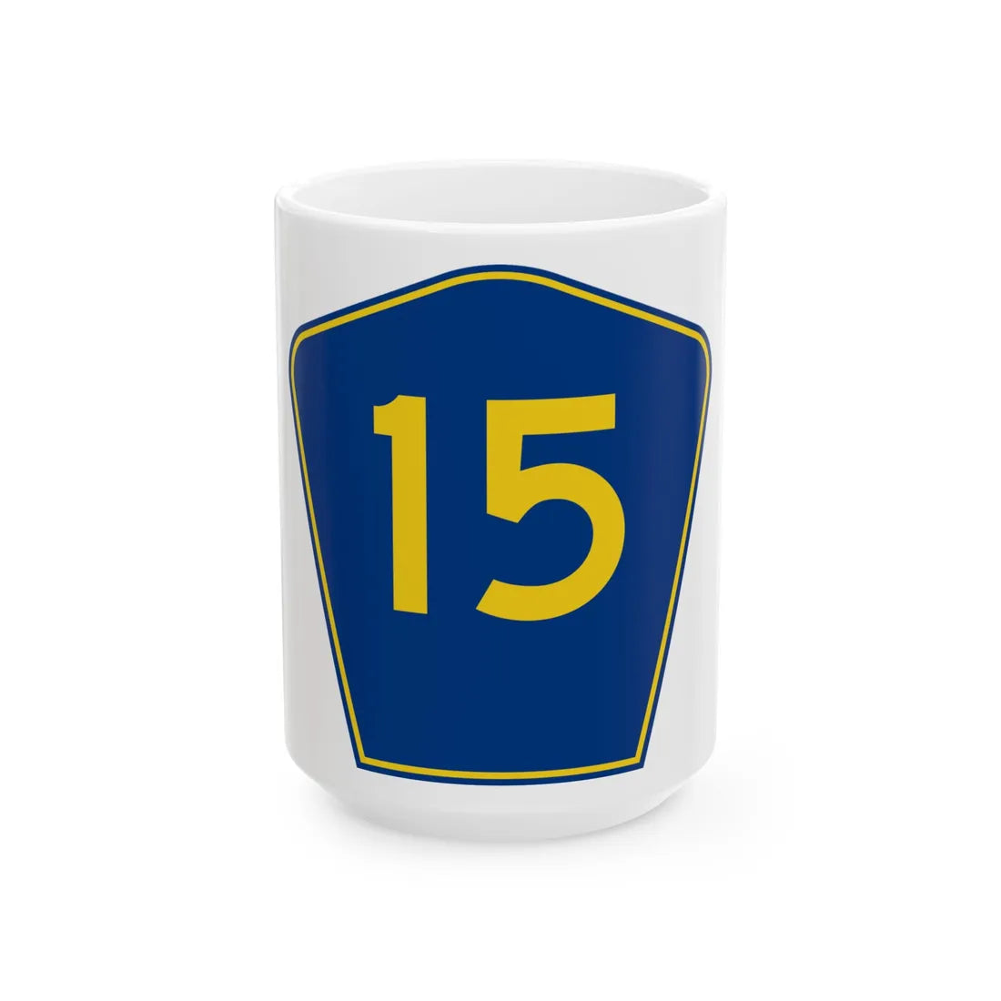 PR secondary 15 (Puerto Rico) (Road Sign) White Coffee Mug 15oz - Go Mug Yourself
