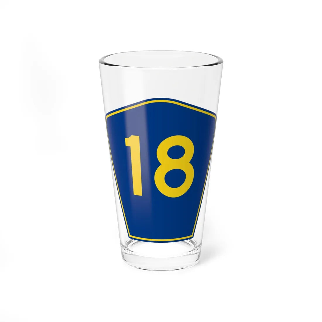 PR secondary 18 (Puerto Rico) (Road Sign) Pint Glass 16oz - Go Mug Yourself