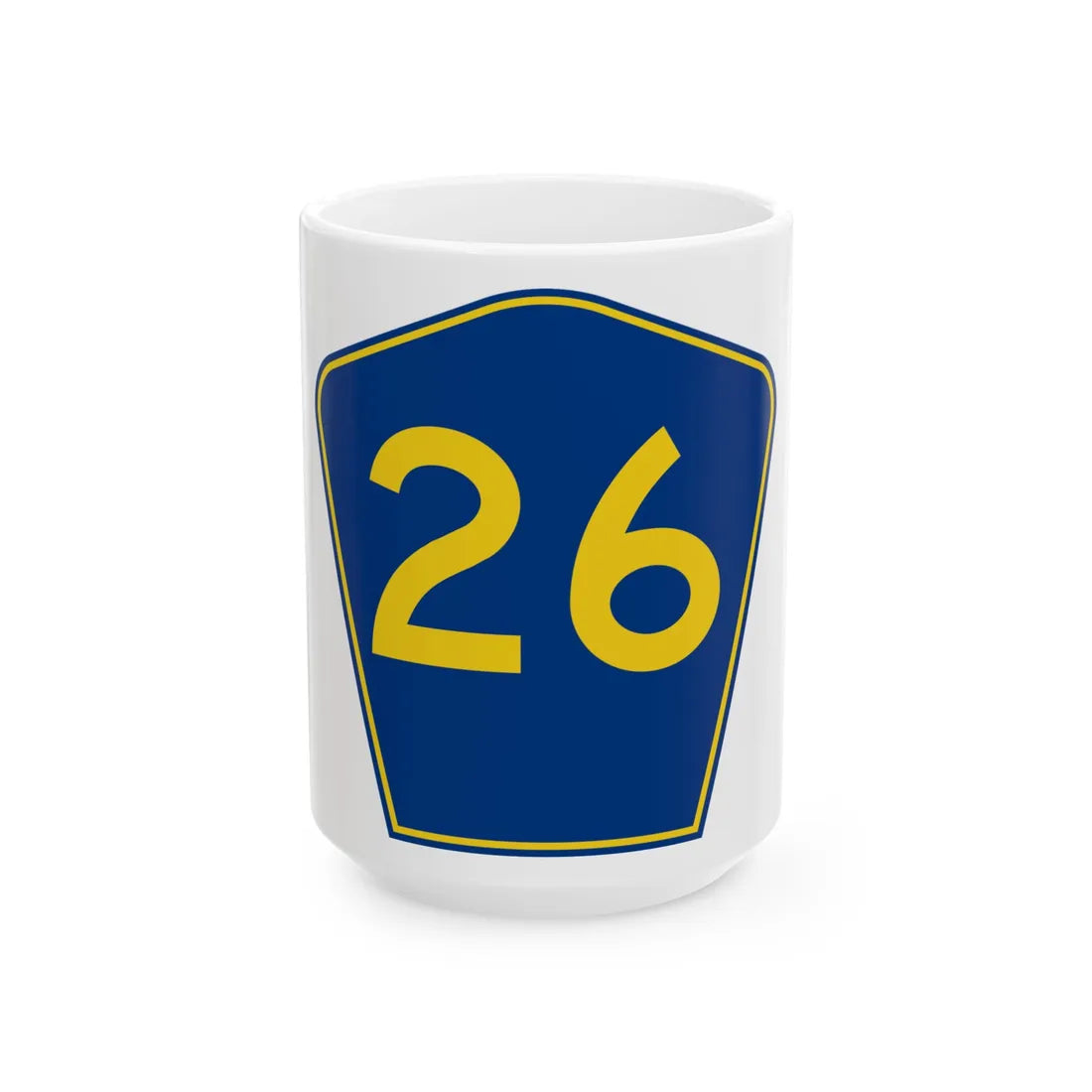 PR secondary 26 (Puerto Rico) (Road Sign) White Coffee Mug 15oz - Go Mug Yourself
