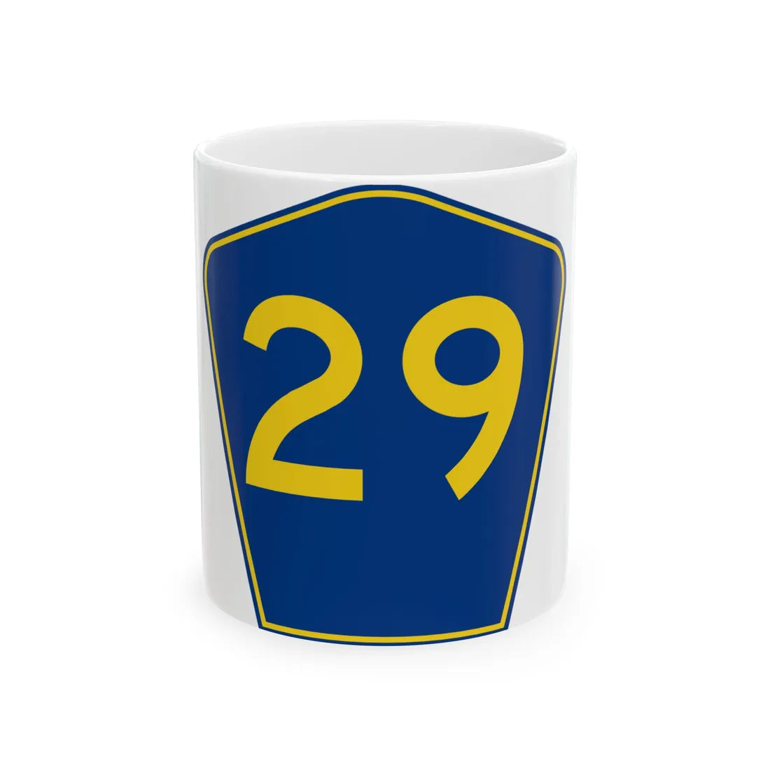 PR secondary 29 (Puerto Rico) (Road Sign) White Coffee Mug 11oz - Go Mug Yourself