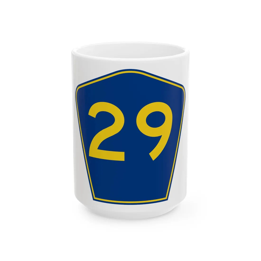 PR secondary 29 (Puerto Rico) (Road Sign) White Coffee Mug 15oz - Go Mug Yourself