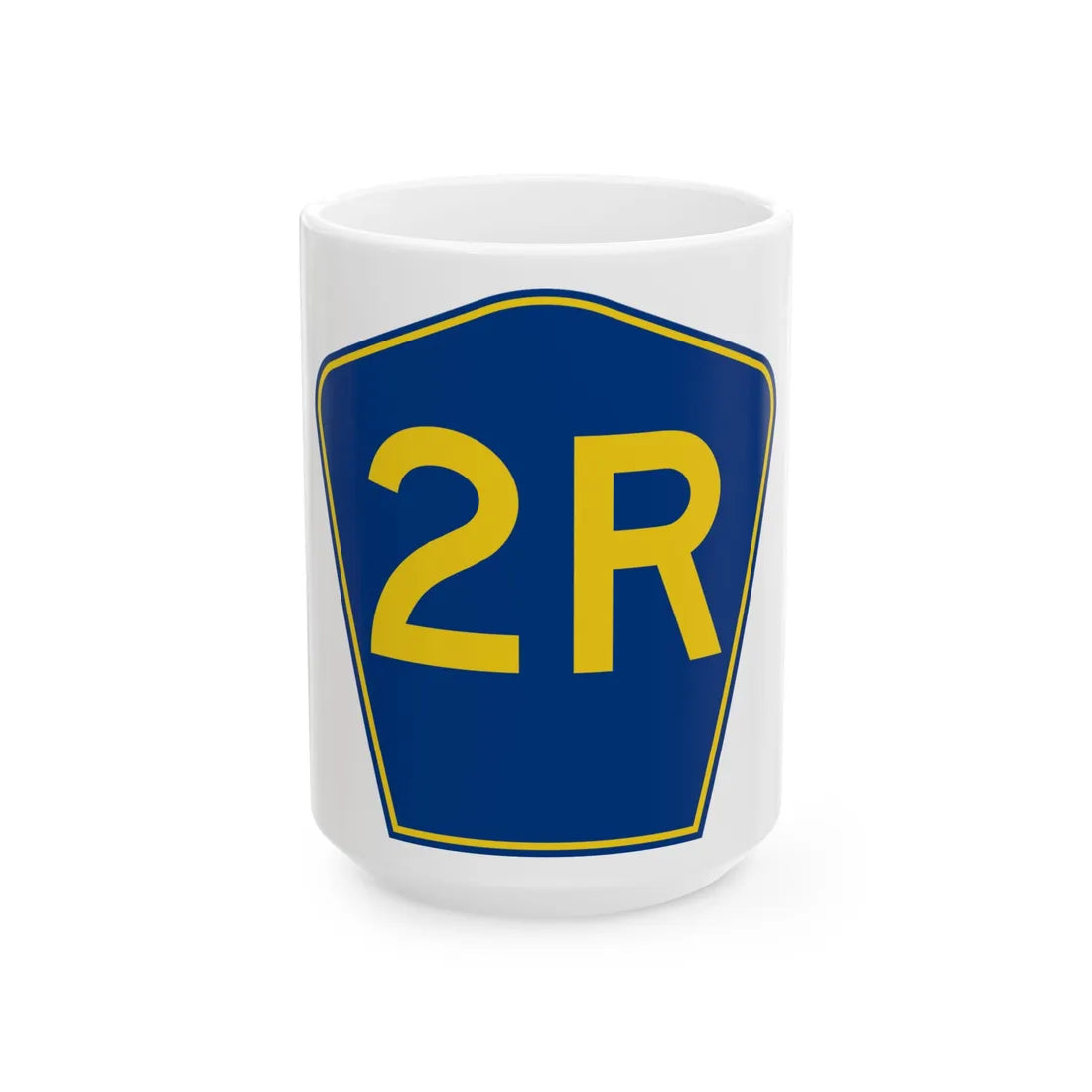 PR secondary 2R (Puerto Rico) (Road Sign) White Coffee Mug 15oz - Go Mug Yourself