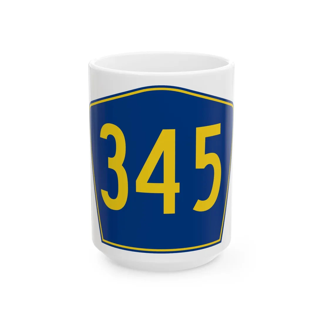 PR secondary 345 (Puerto Rico) (Road Sign) White Coffee Mug 15oz - Go Mug Yourself