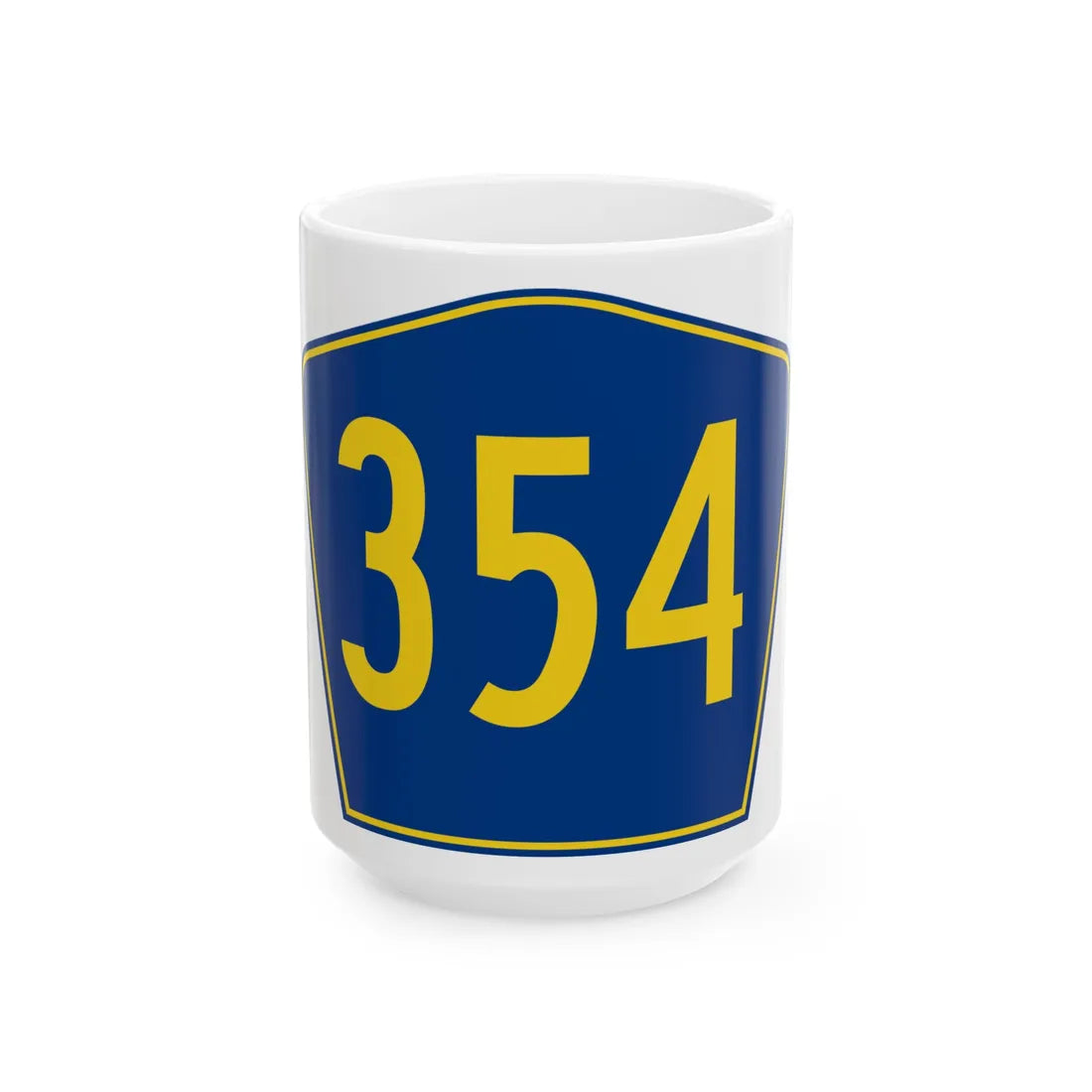 PR secondary 354 (Puerto Rico) (Road Sign) White Coffee Mug 15oz - Go Mug Yourself
