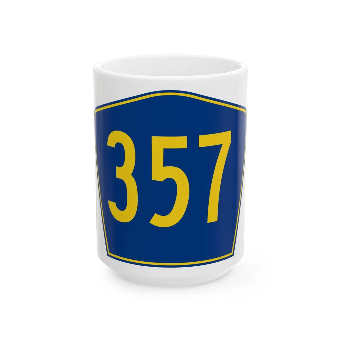 PR secondary 357 (Puerto Rico) (Road Sign) White Coffee Mug 15oz - Go Mug Yourself