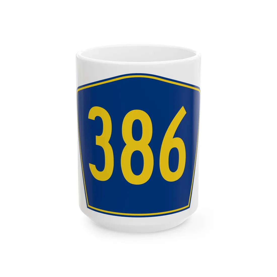 PR secondary 386 (Puerto Rico) (Road Sign) White Coffee Mug 15oz - Go Mug Yourself