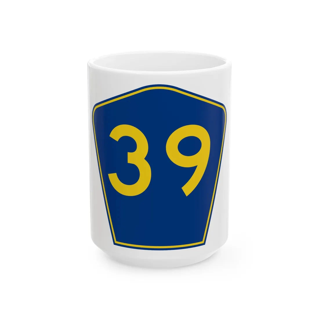 PR secondary 39 (Puerto Rico) (Road Sign) White Coffee Mug 15oz - Go Mug Yourself