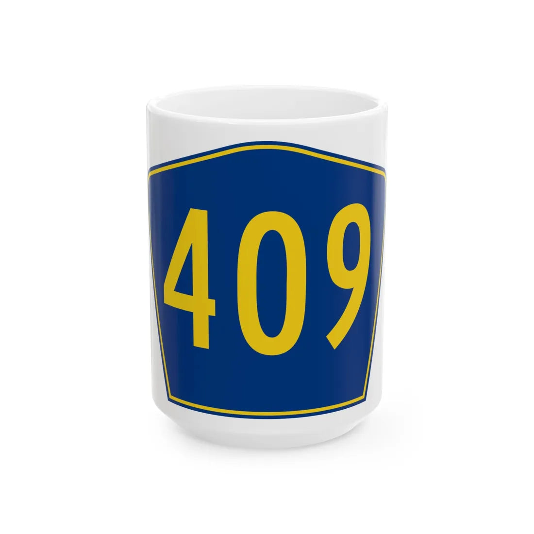 PR secondary 409 (Puerto Rico) (Road Sign) White Coffee Mug 15oz - Go Mug Yourself