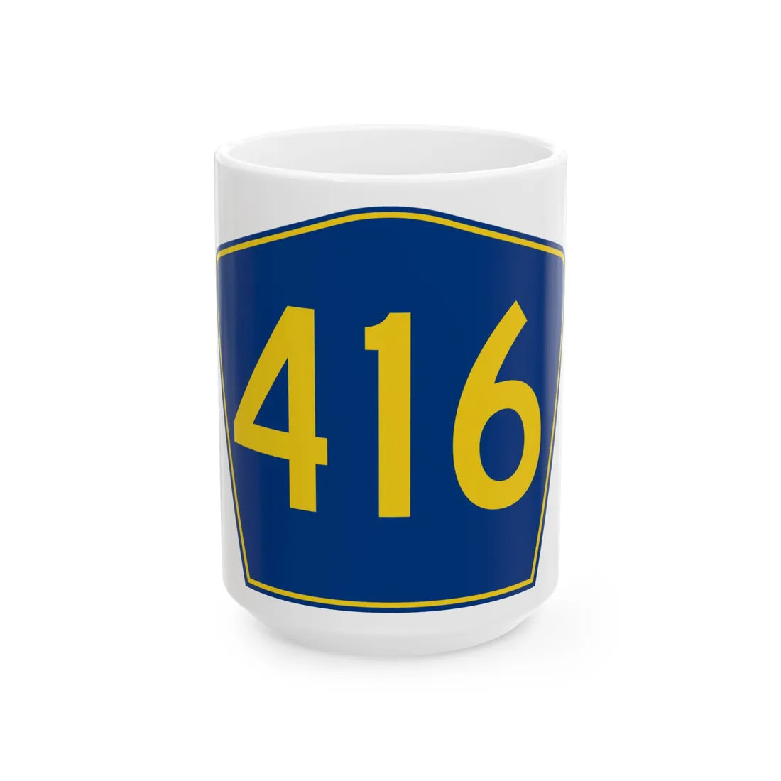 PR secondary 416 (Puerto Rico) (Road Sign) White Coffee Mug 15oz - Go Mug Yourself