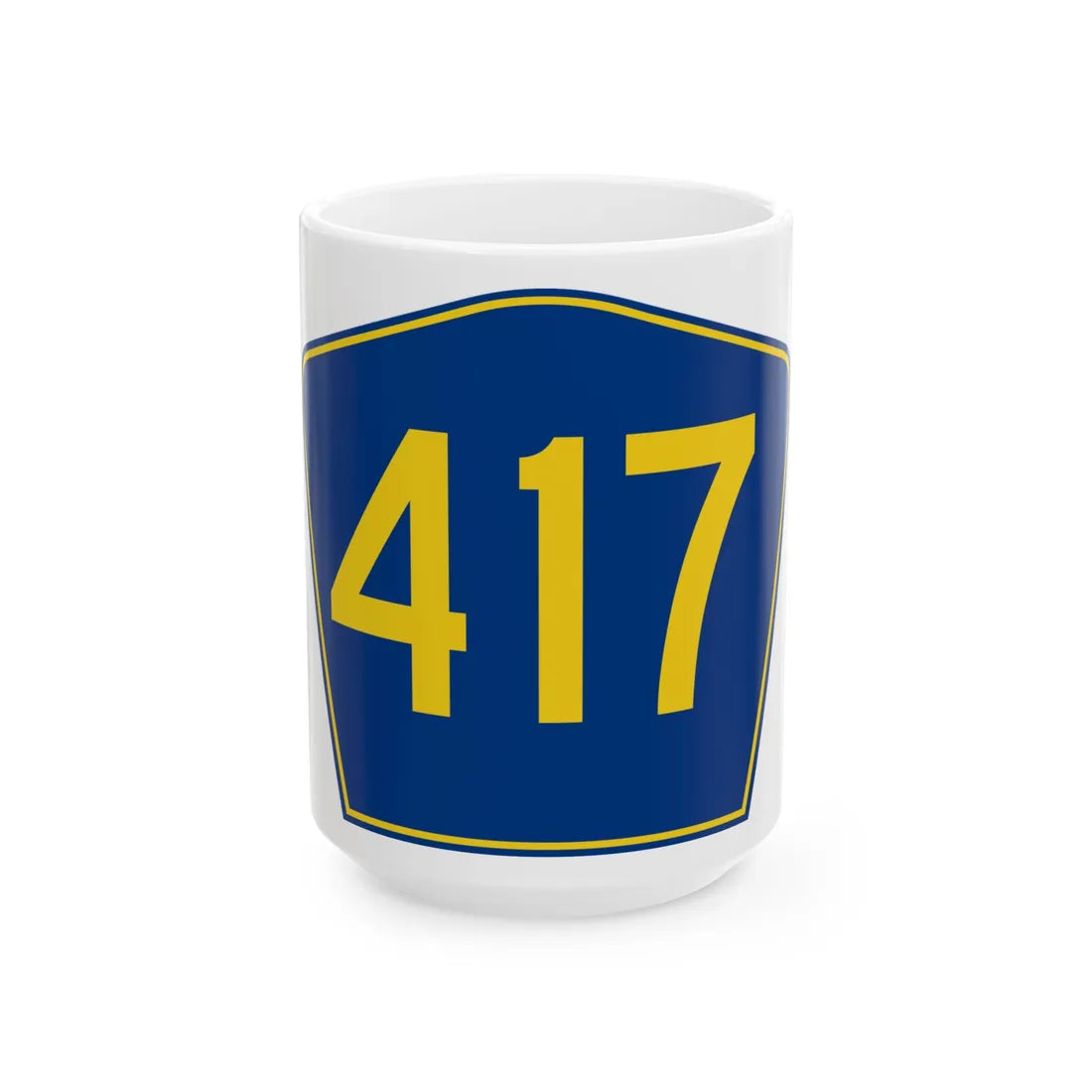 PR secondary 417 (Puerto Rico) (Road Sign) White Coffee Mug 15oz - Go Mug Yourself