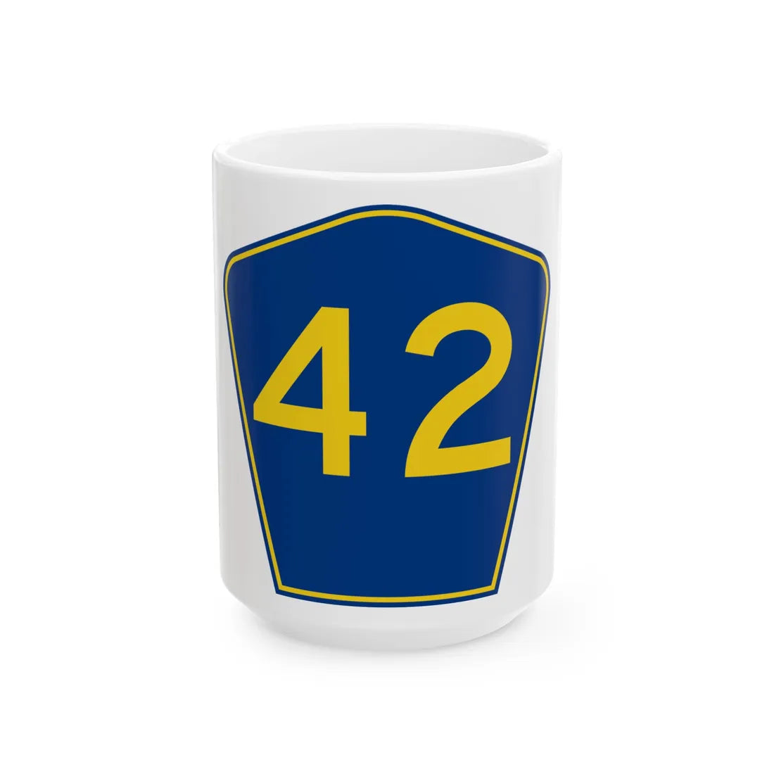 PR secondary 42 (Puerto Rico) (Road Sign) White Coffee Mug 15oz - Go Mug Yourself
