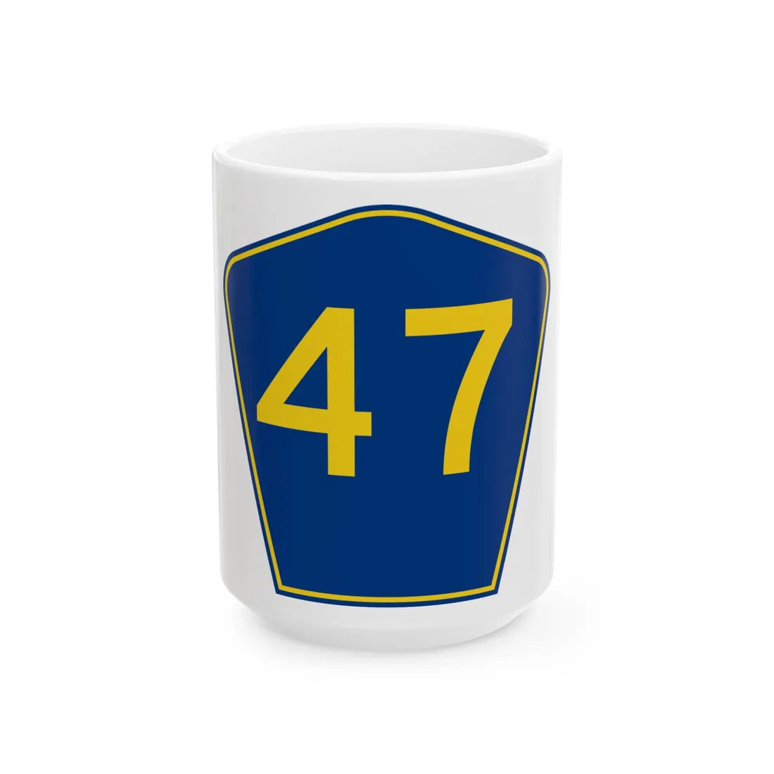 PR secondary 47 (Puerto Rico) (Road Sign) White Coffee Mug 15oz - Go Mug Yourself