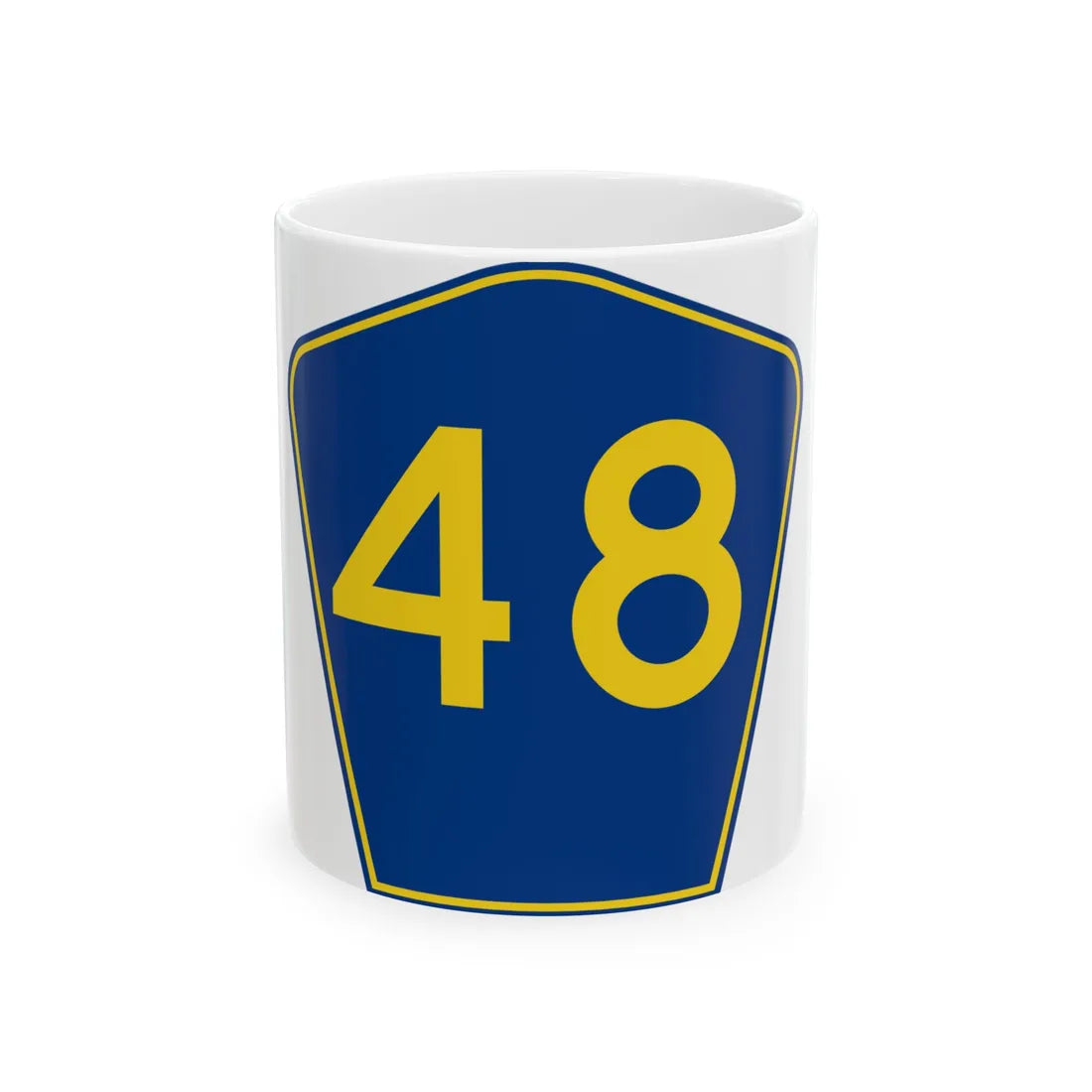 PR secondary 48 (Puerto Rico) (Road Sign) White Coffee Mug 11oz - Go Mug Yourself