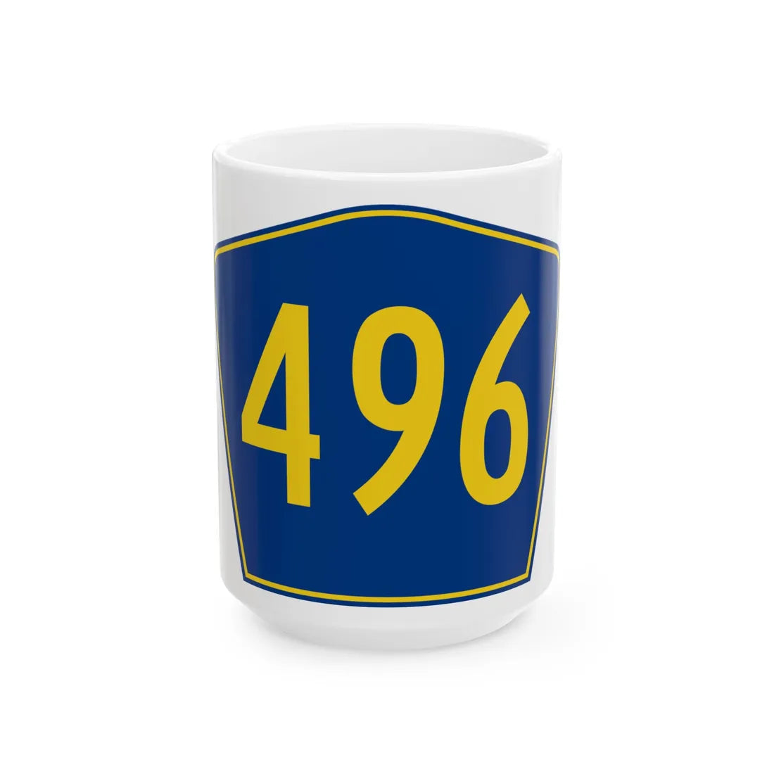 PR secondary 496 (Puerto Rico) (Road Sign) White Coffee Mug 15oz - Go Mug Yourself
