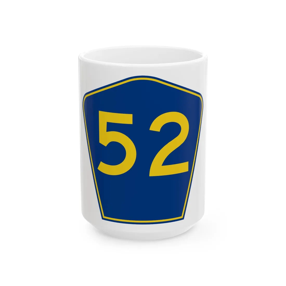 PR secondary 52 (Puerto Rico) (Road Sign) White Coffee Mug 15oz - Go Mug Yourself