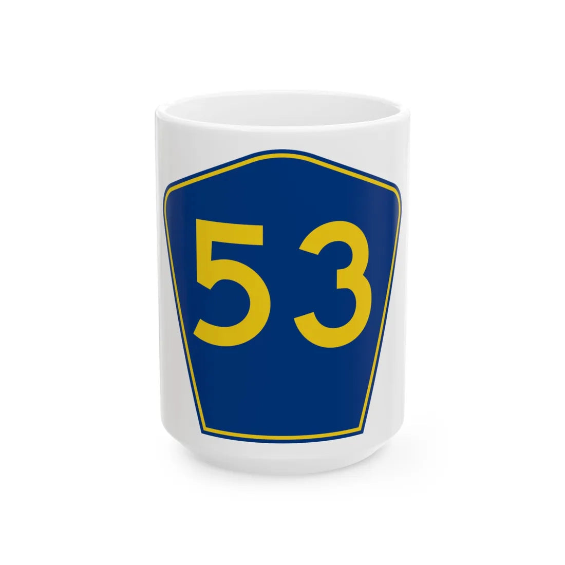PR secondary 53 (Puerto Rico) (Road Sign) White Coffee Mug 15oz - Go Mug Yourself