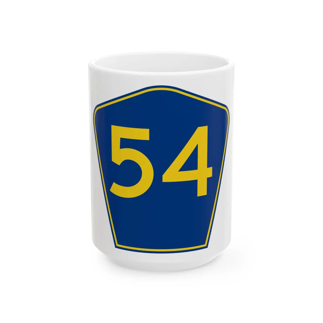 PR secondary 54 (Puerto Rico) (Road Sign) White Coffee Mug 15oz - Go Mug Yourself