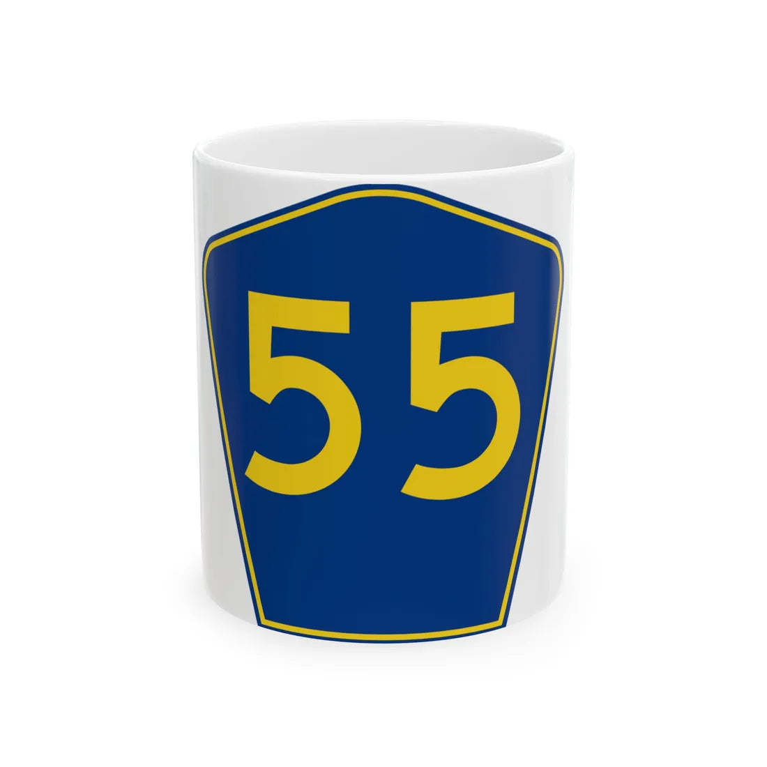 PR secondary 55 (Puerto Rico) (Road Sign) White Coffee Mug 11oz - Go Mug Yourself