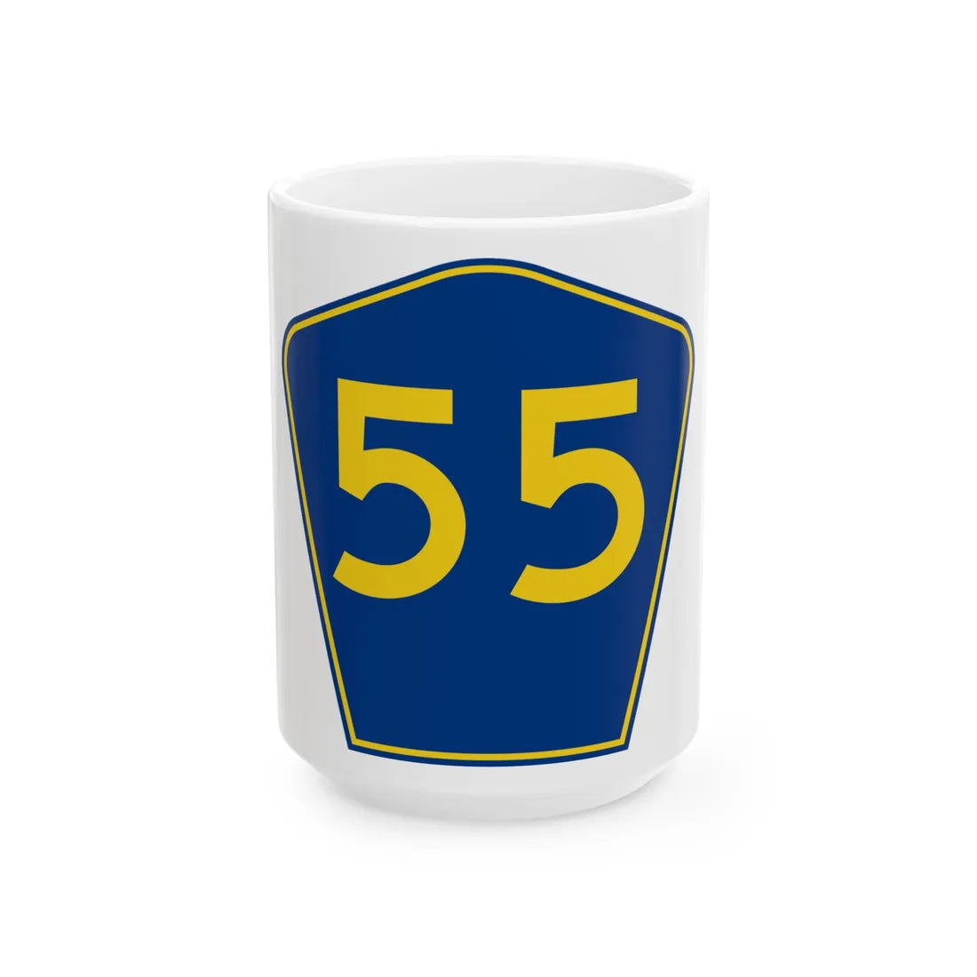 PR secondary 55 (Puerto Rico) (Road Sign) White Coffee Mug 15oz - Go Mug Yourself