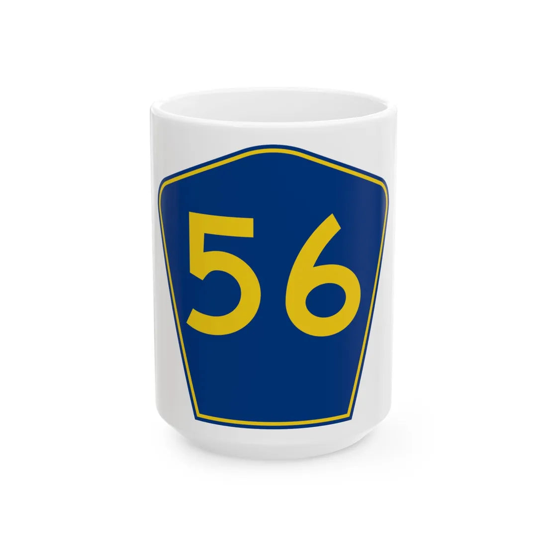 PR secondary 56 (Puerto Rico) (Road Sign) White Coffee Mug 15oz - Go Mug Yourself