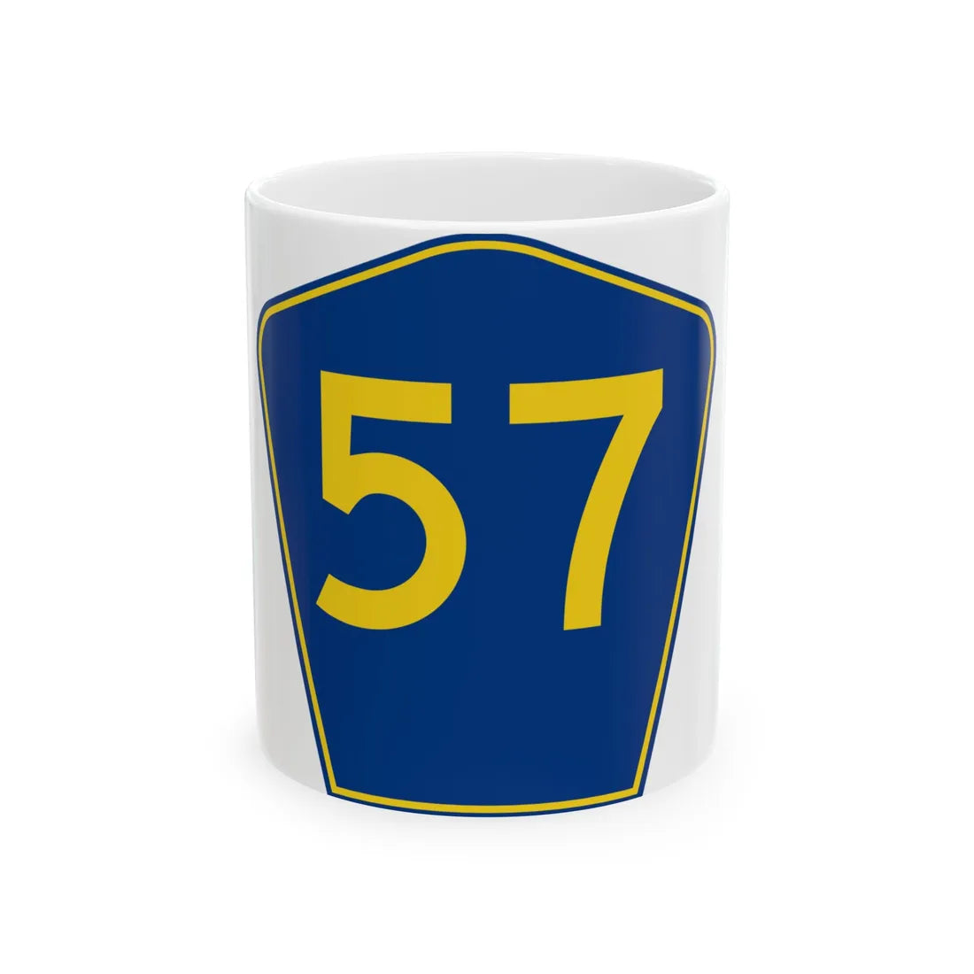 PR secondary 57 (Puerto Rico) (Road Sign) White Coffee Mug 11oz - Go Mug Yourself