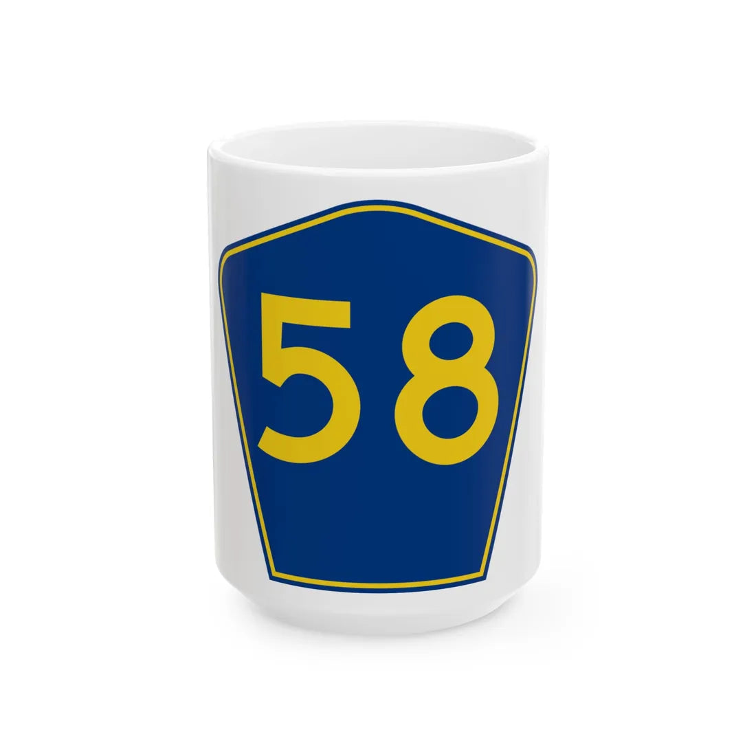 PR secondary 58 (Puerto Rico) (Road Sign) White Coffee Mug 15oz - Go Mug Yourself