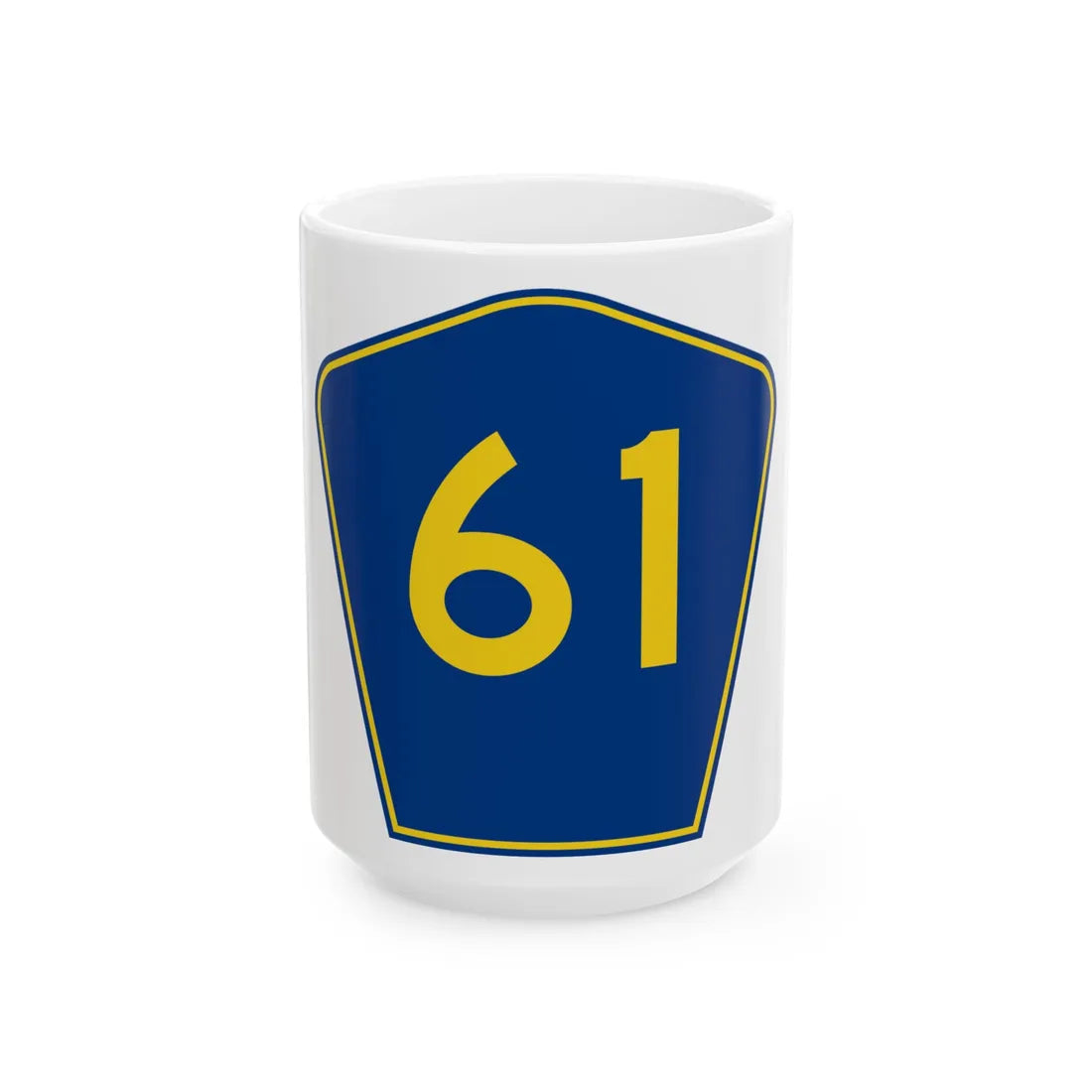 PR secondary 61 (Puerto Rico) (Road Sign) White Coffee Mug 15oz - Go Mug Yourself