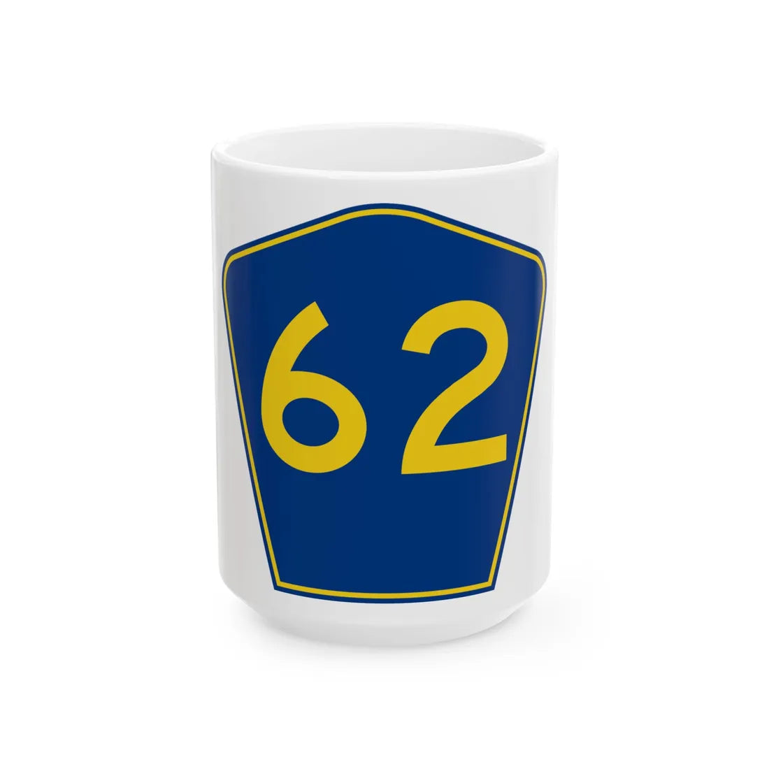 PR secondary 62 (Puerto Rico) (Road Sign) White Coffee Mug 15oz - Go Mug Yourself