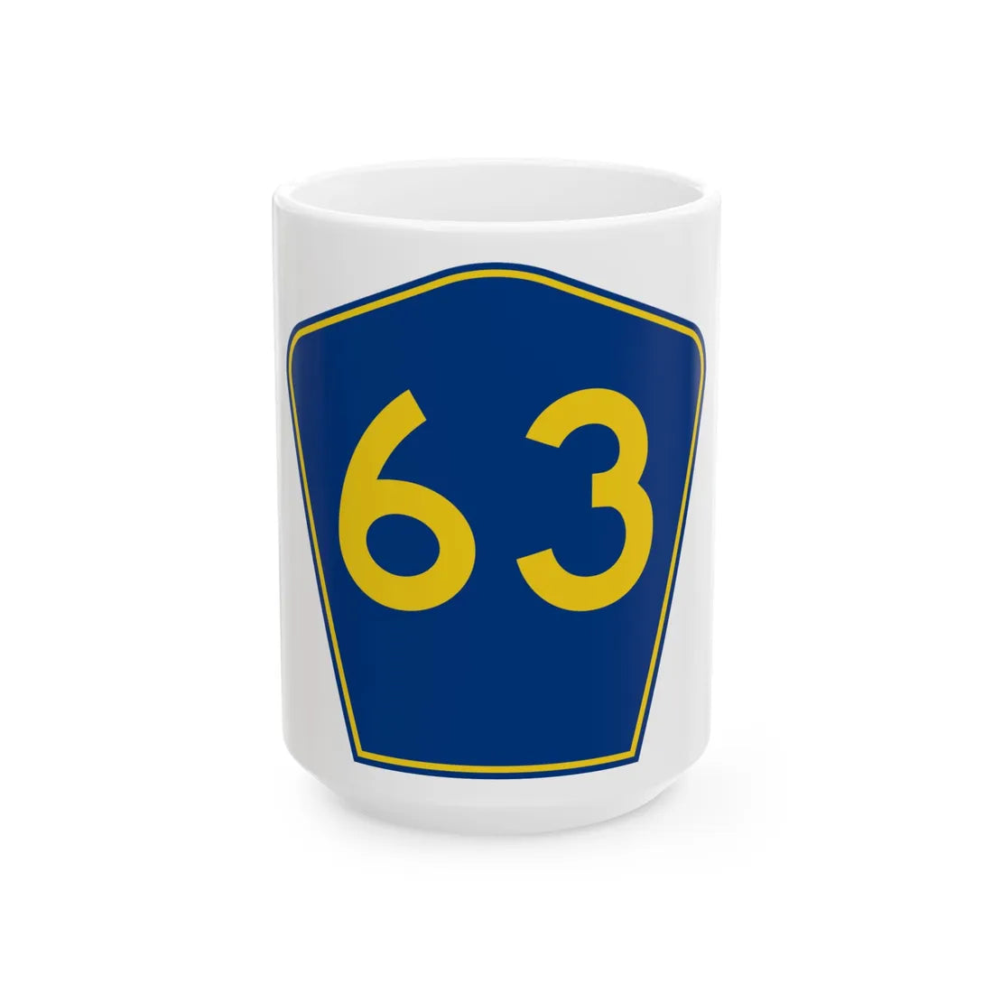 PR secondary 63 (Puerto Rico) (Road Sign) White Coffee Mug 15oz - Go Mug Yourself