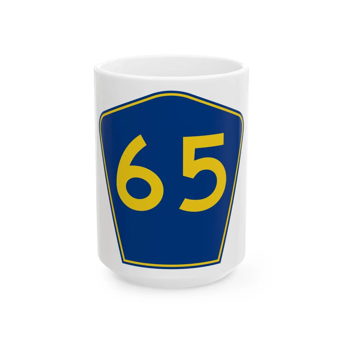 PR secondary 65 (Puerto Rico) (Road Sign) White Coffee Mug 15oz - Go Mug Yourself