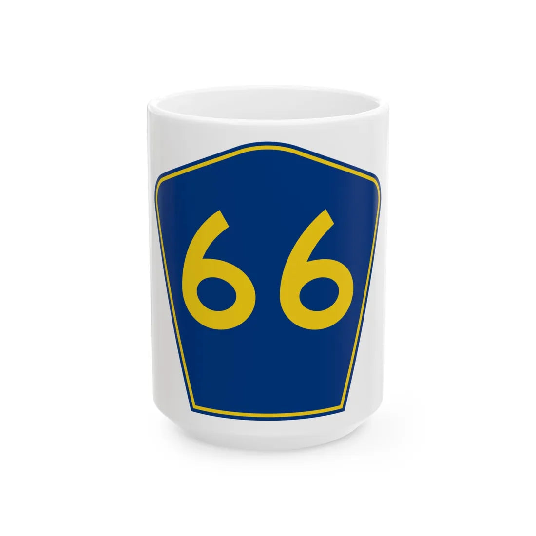 PR secondary 66 (Puerto Rico) (Road Sign) White Coffee Mug 15oz - Go Mug Yourself