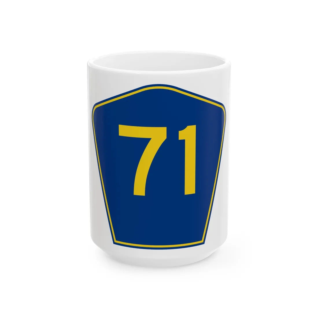PR secondary 71 (Puerto Rico) (Road Sign) White Coffee Mug 15oz - Go Mug Yourself