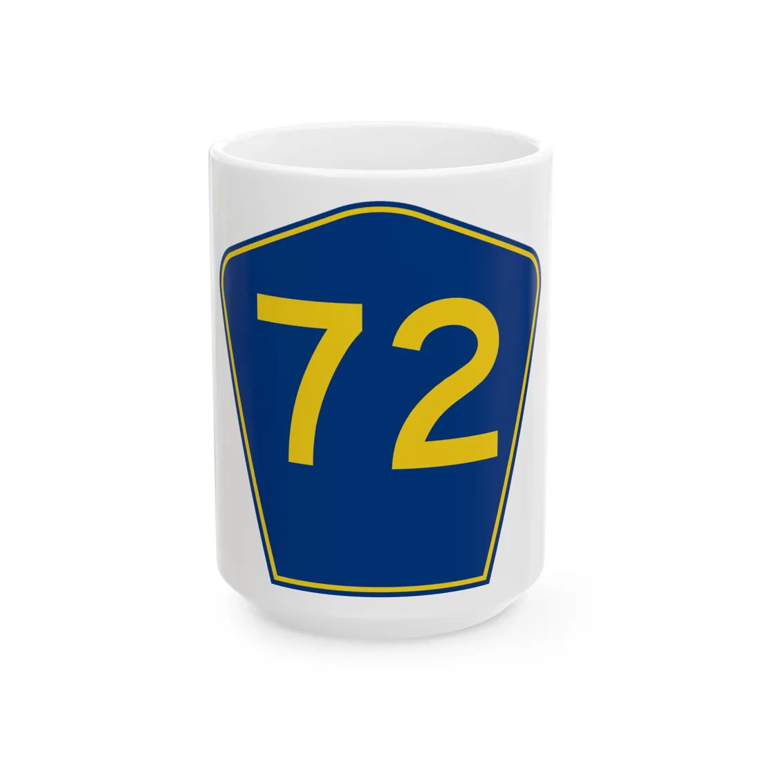 PR secondary 72 (Puerto Rico) (Road Sign) White Coffee Mug 15oz - Go Mug Yourself