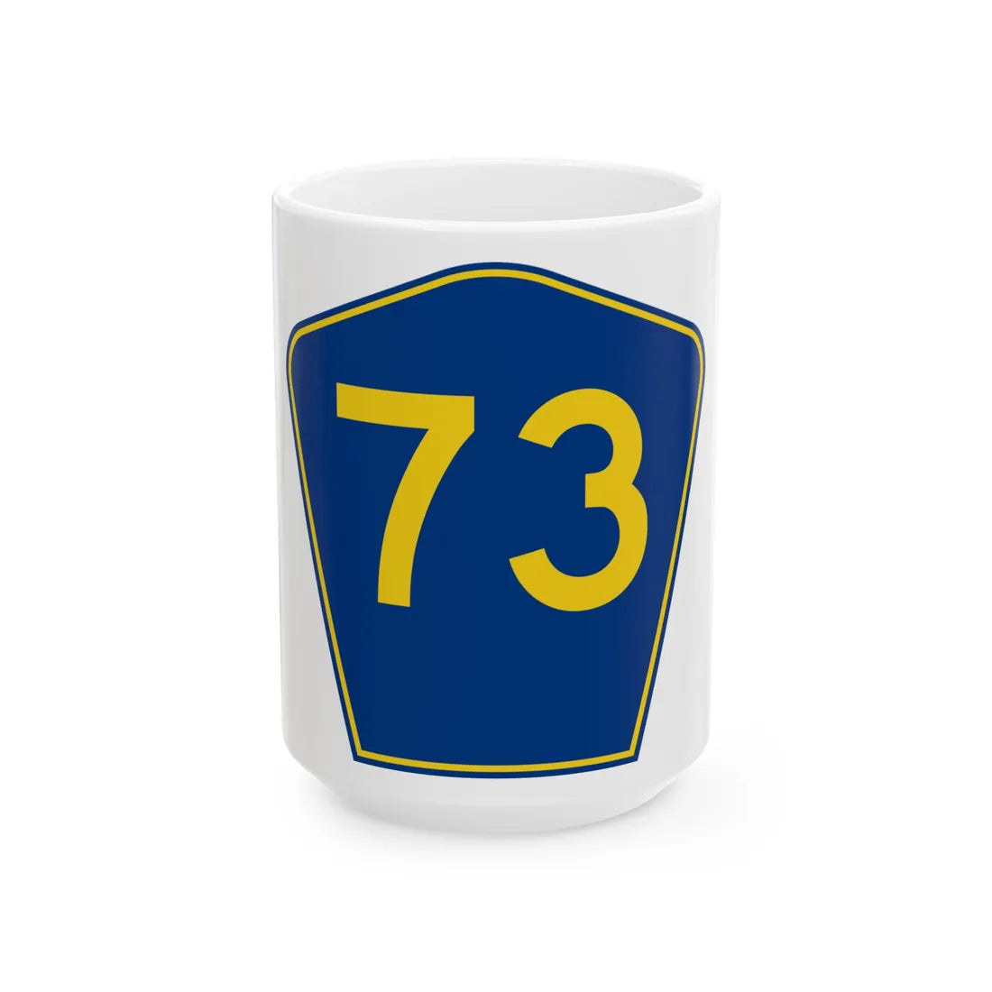 PR secondary 73 (Puerto Rico) (Road Sign) White Coffee Mug 15oz - Go Mug Yourself