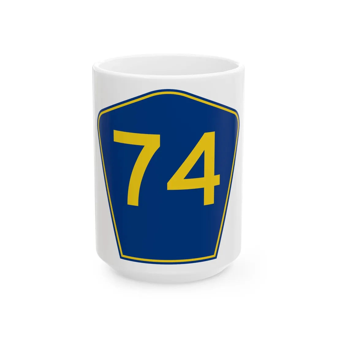 PR secondary 74 (Puerto Rico) (Road Sign) White Coffee Mug 15oz - Go Mug Yourself