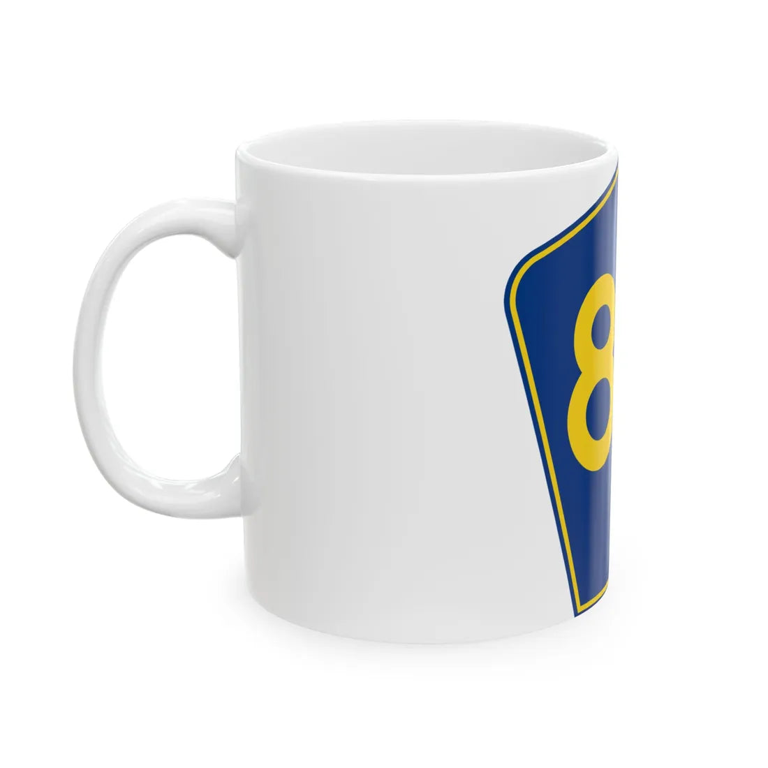 PR secondary 80 (Puerto Rico) (Road Sign) White Coffee Mug - Go Mug Yourself