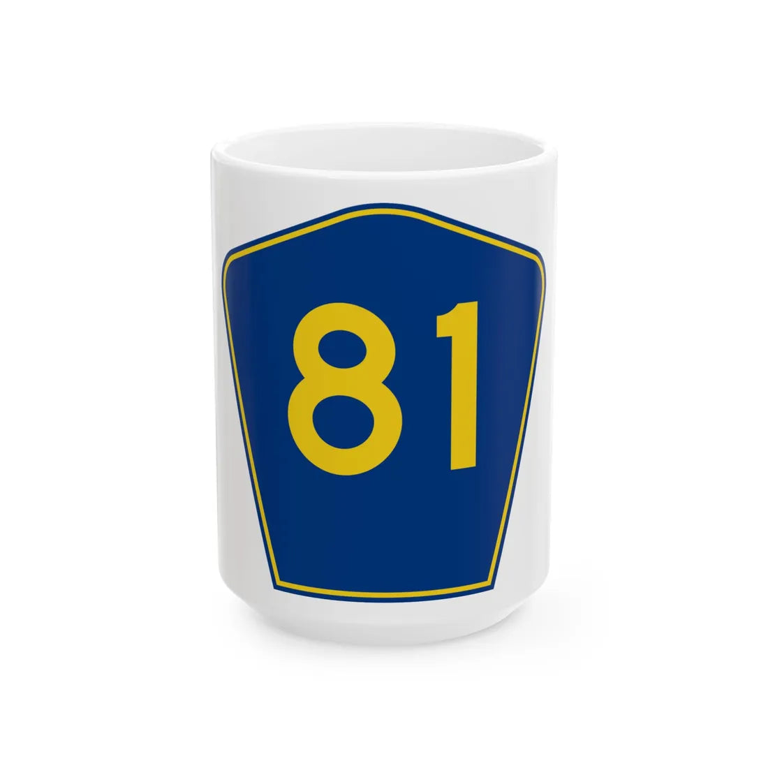 PR secondary 81 (Puerto Rico) (Road Sign) White Coffee Mug 15oz - Go Mug Yourself