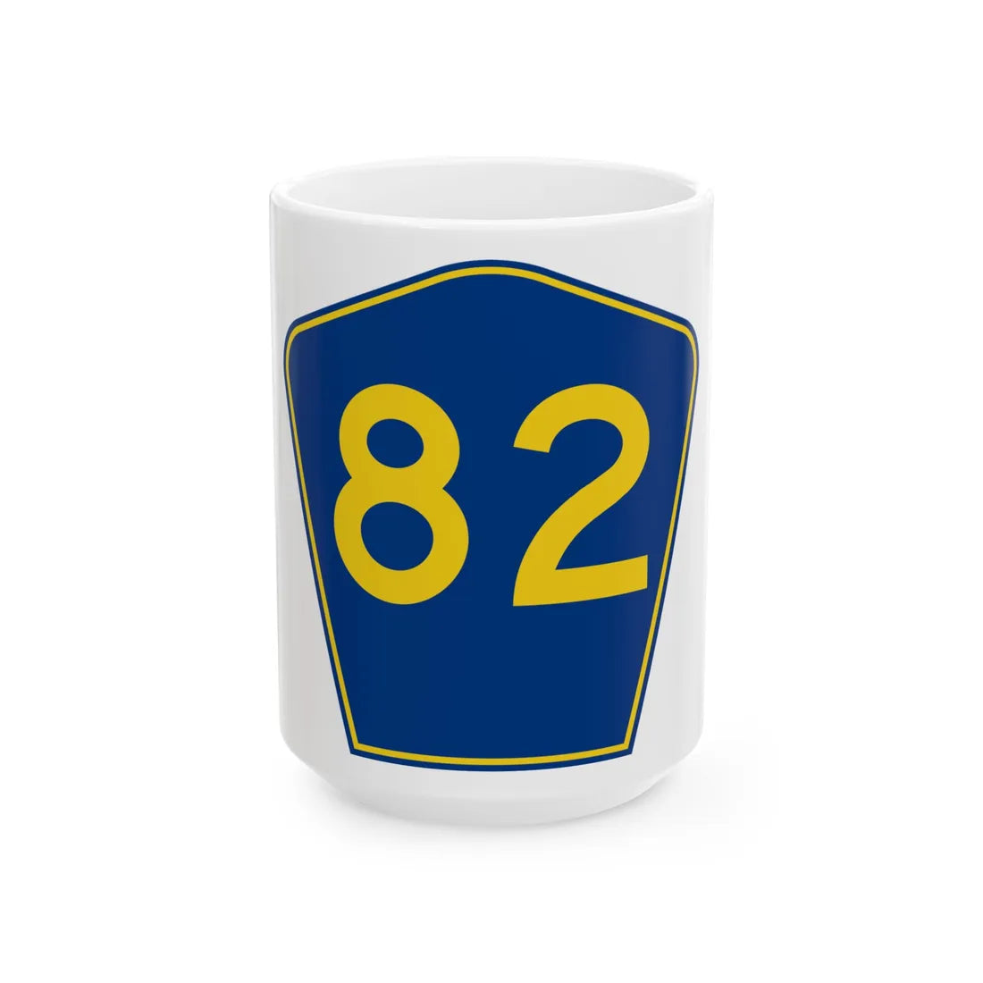 PR secondary 82 (Puerto Rico) (Road Sign) White Coffee Mug 15oz - Go Mug Yourself