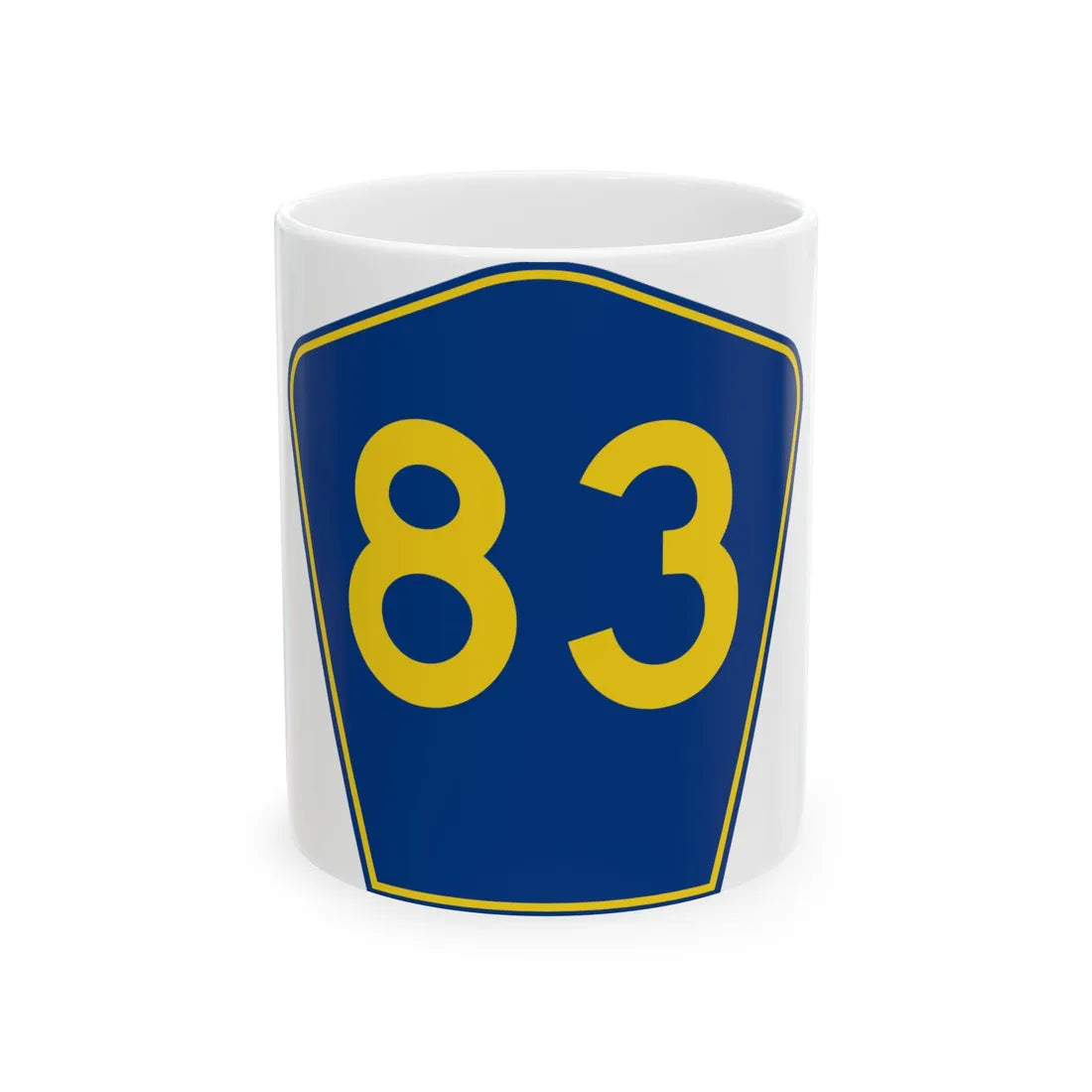 PR secondary 83 (Puerto Rico) (Road Sign) White Coffee Mug 11oz - Go Mug Yourself