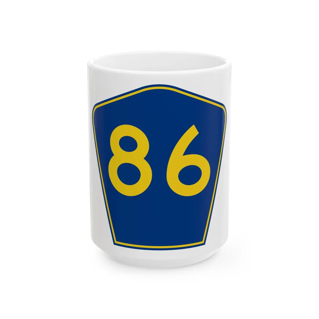 PR secondary 86 (Puerto Rico) (Road Sign) White Coffee Mug 15oz - Go Mug Yourself