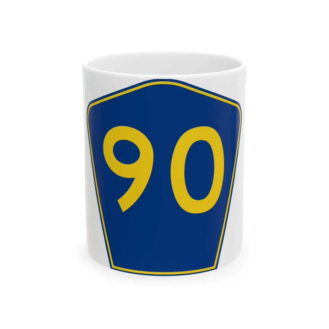 PR secondary 90 (Puerto Rico) (Road Sign) White Coffee Mug 11oz - Go Mug Yourself