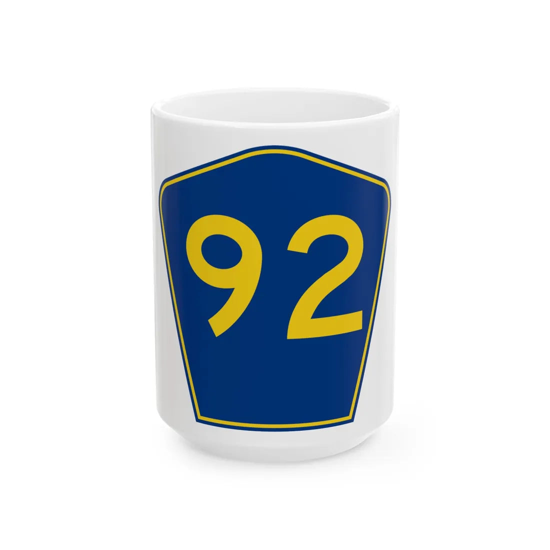 PR secondary 92 (Puerto Rico) (Road Sign) White Coffee Mug 15oz - Go Mug Yourself