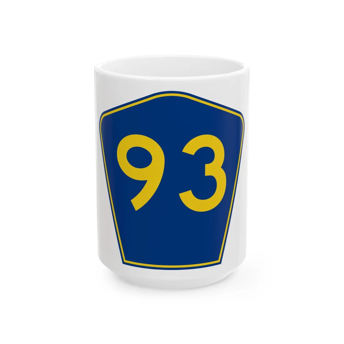 PR secondary 93 (Puerto Rico) (Road Sign) White Coffee Mug 15oz - Go Mug Yourself