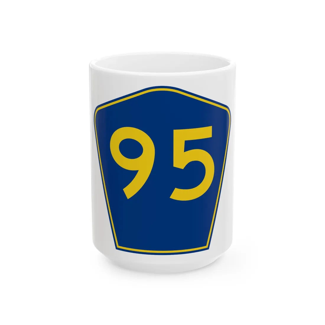 PR secondary 95 (Puerto Rico) (Road Sign) White Coffee Mug 15oz - Go Mug Yourself