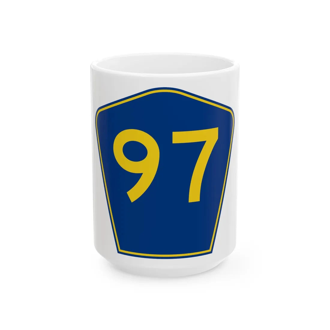 PR secondary 97 (Puerto Rico) (Road Sign) White Coffee Mug 15oz - Go Mug Yourself