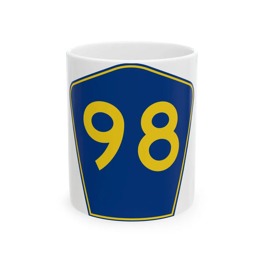 PR secondary 98 (Puerto Rico) (Road Sign) White Coffee Mug 11oz - Go Mug Yourself
