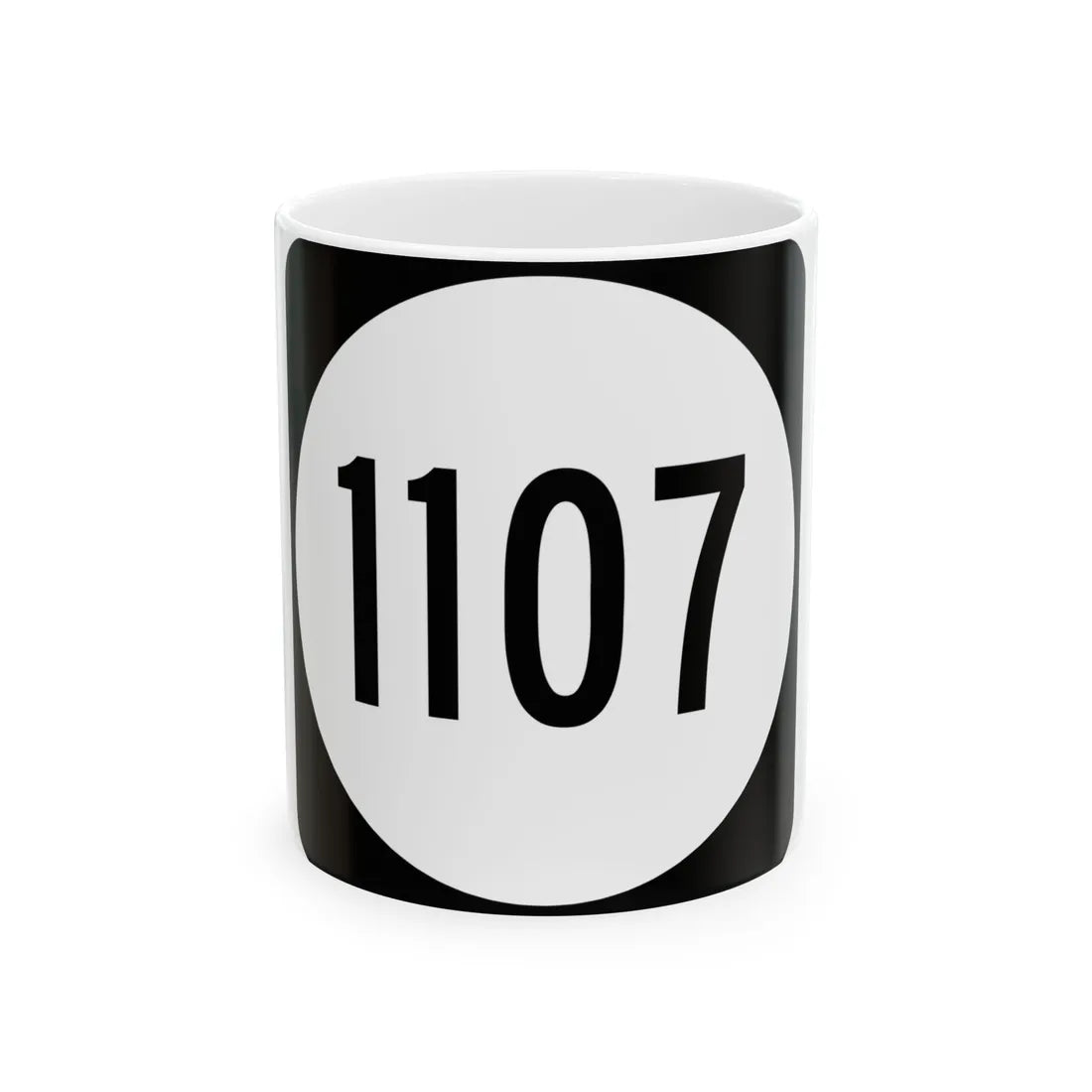 PR tertiary 1107 (Puerto Rico) (Road Sign) White Coffee Mug 11oz - Go Mug Yourself